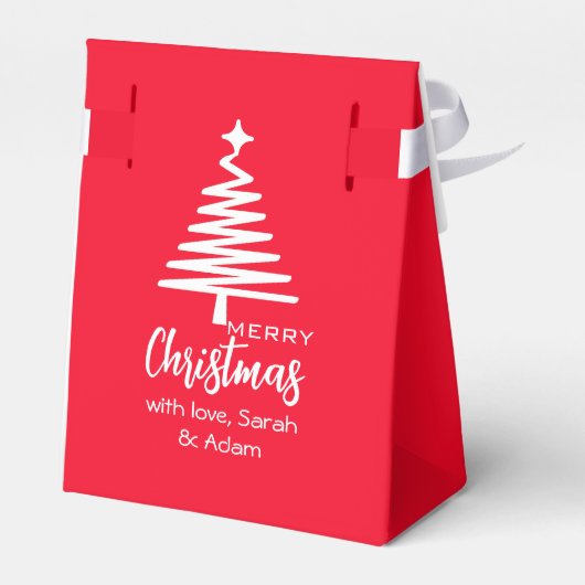 Kerstmis gunst Box Bedankdoosjes (Achterkant)