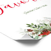 Kerstmis gunsten teken foto afdruk (Hoek)