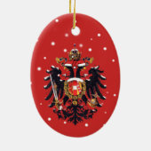 Kerstmis Habsburg Doppeladler Keramisch Ornament (Achterkant)
