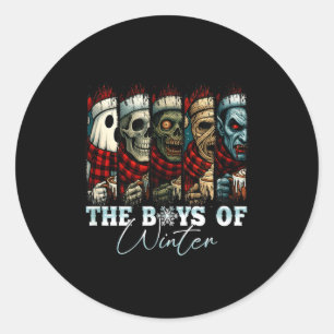 Kerstmis Halloween Creepmas Vrienden Horror Xmas C Ronde Sticker