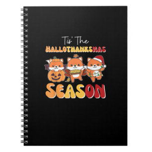 Kerstmis Halloween Tis De Hallothanksmas Seizoen Notitieboek