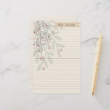Kerstmis handgetekende bloemrijke maretak