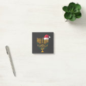 Kerstmis Hanukkah Joods Santa Menora  Post-it® Notes (Kantoor)