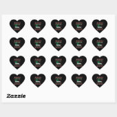 Kerstmis Hart Sticker (Vel)