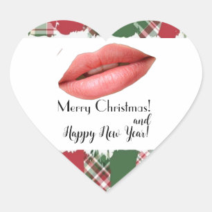 Kerstmis Hart Sticker