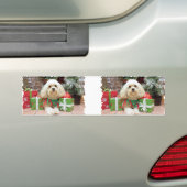 Kerstmis - Havanese - Mason Bumpersticker (Op auto)