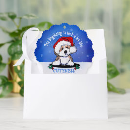 Kerstmis Havanese Ornament Kaart