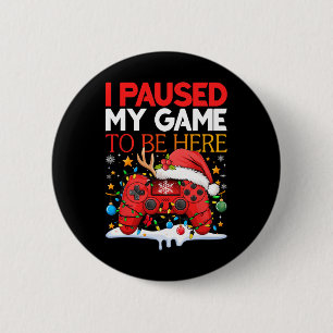 Kerstmis heb ik mijn spel gepauzeerd om hier te zi ronde button 5,7 cm