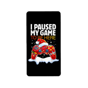Kerstmis heb ik mijn spel onderbroken om hier te z etiket
