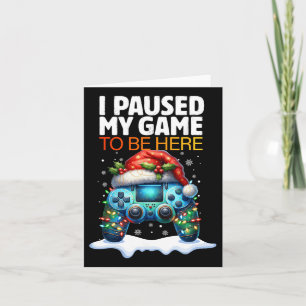 Kerstmis heb ik mijn spel onderbroken om hier te z kaart