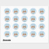 Kerstmis heet Cacao Chocolade Mix Gift Ronde Sticker (Vel)