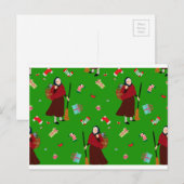 Kerstmis heks Befana Feestdagenkaart (Voorkant / Achterkant)