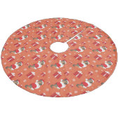 Kerstmis: herder en Cadeaus patroon Fleece Kerstboom Rok (Gekanteld)