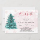 Kerstmis Het is een uitnodiging van een Girl Baby (Voorkant)