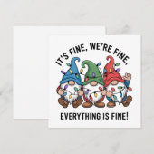 Kerstmis Het Is Goed Wij Zijn Goed Alles Is Goed K Feestdagenkaart (Voorkant / Achterkant)