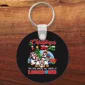 Kerstmis Het Is Waar We In Lockdown Pengui Waren Sleutelhanger (Voorkant)