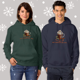 Kerstmis Hete Chocolade is Cool Vrouwen Hoodie