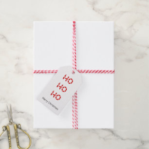 Kerstmis Ho Ho Gift Label Cadeaulabel