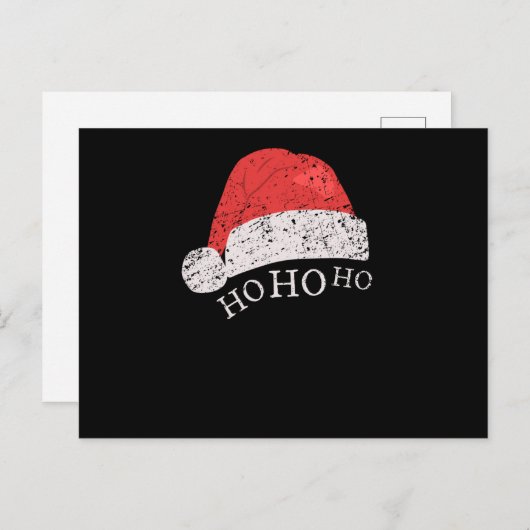 Kerstmis - Ho Ho Ho Briefkaart (Voorkant / Achterkant)