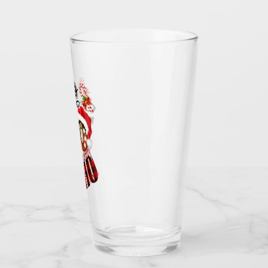 Kerstmis Ho Ho Modern Festive Feestdagen Glas (Links)