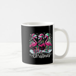 Kerstmis Hoed Kerstman Flamingo Licht Kerstmis Koffiemok