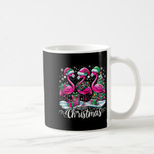 Kerstmis Hoed Kerstman Flamingo Licht Kerstmis Koffiemok
