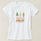 Kerstmis Holly Jolly Vibes T-shirt (Design voorkant)