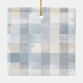 Kerstmis Hond Hartvormige Foto Ornament (Achterkant)