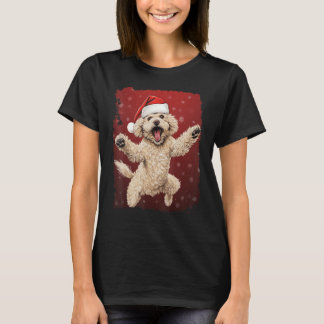 Kerstmis Hond Poedel Kerstmis T-shirt