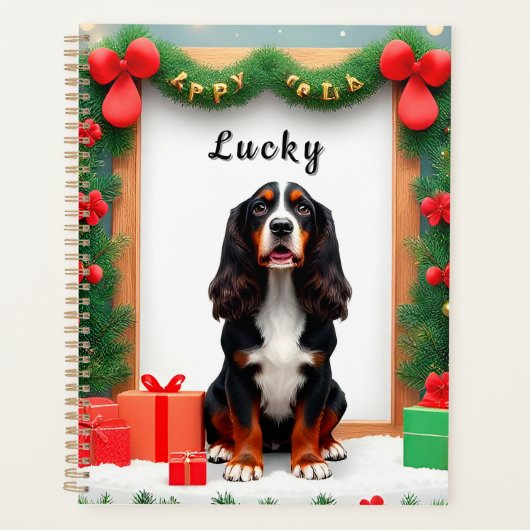 Kerstmis honden planner cadeau idee (Voorkant)