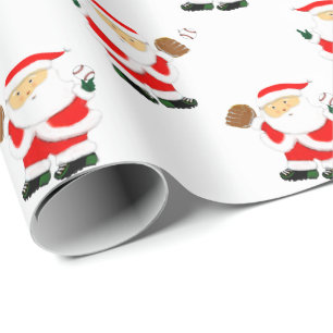 Kerstmis honkbal cadeaupapier