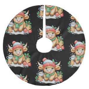Kerstmis Hoogland Koe Cute Vaars Mooey Kerstman Ho Kerstboom Rok