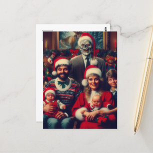 Kerstmis Horror Familieportret Briefkaart