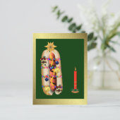 Kerstmis Hotdog Feestdagenkaart (Staand voorkant)