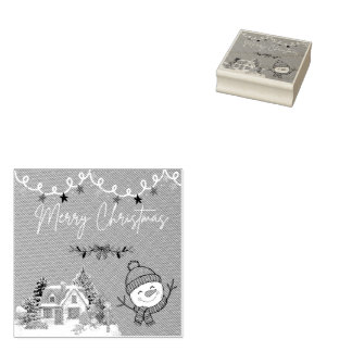 Kerstmis Houten Stempel
