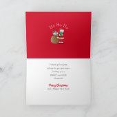 Kerstmis, Humor Covid-19, Kerstman Masker, Rolls Kaart (Binnen)