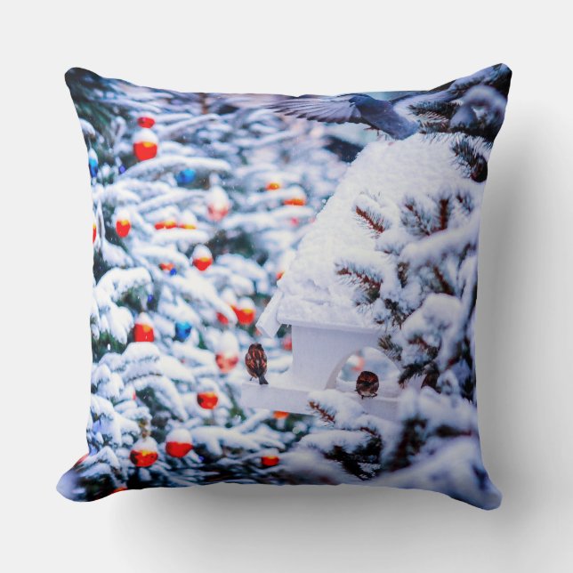 Kerstmis Idyll geweldig Kussen (Voorkant)