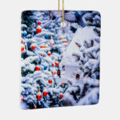 Kerstmis Idyll verblindend Keramisch Ornament (Rechts)