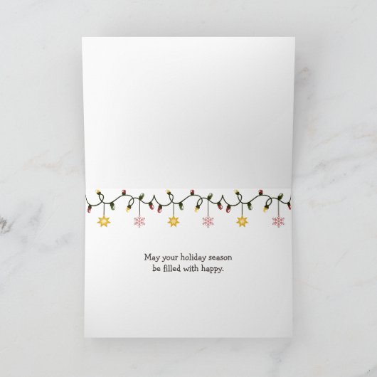 Kerstmis Ierse Setter in Sneeuw Feestdagen Kaart (Binnen)