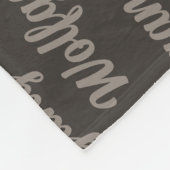 Kerstmis: Ierse Wolfhound met Dog's naam Fleece Deken (Hoek)