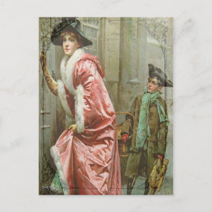 Kerstmis III Victoriaans Feestdagenkaart