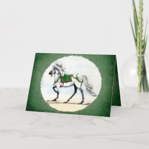 Kerstmis IJslandse paard Kaart