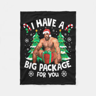 Kerstmis Ik Heb Een Groot Pakket Voor Jou Stoute G Fleece Deken