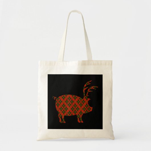 Kerstmis in Arkansas Tshirt met Razorback Reinde Tote Bag (Voorkant)