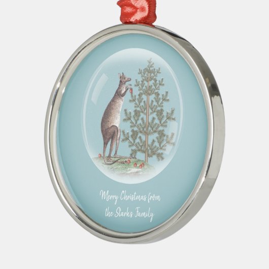 Kerstmis in Australië Metalen Ornament (Links)