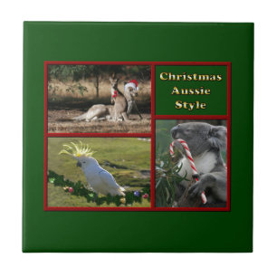 Kerstmis in Australië Tegeltje