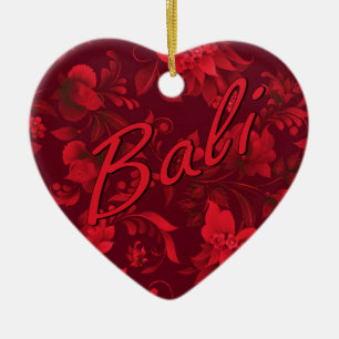 Kerstmis in Bali Batik 1 Keramisch Ornament