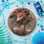 Kerstmis in Beige, Bruin en Brons Papieren Bordje (Feest)