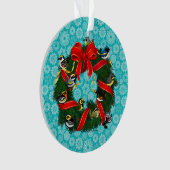 Kerstmis in Birdorable Warblers Ornament (voorkant)