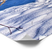 Kerstmis in Bozeman Montana Poster (Hoek)